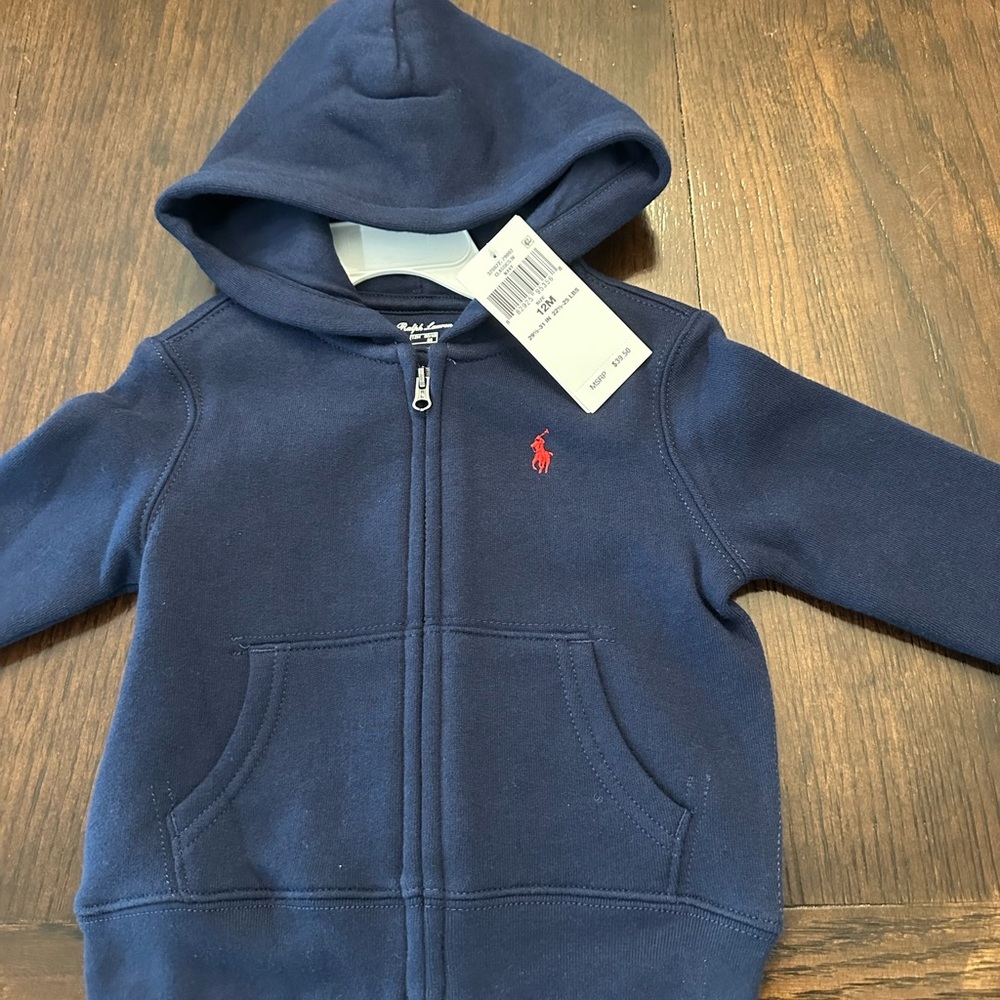 Ralph Lauren Kids Navy Hoodie